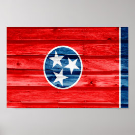 Tennessee Statlig flagga Poster