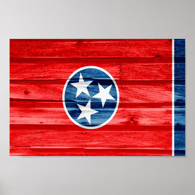 Tennessee Statlig flagga Poster (Framsidan)