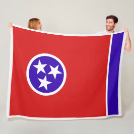 Tennessee Statlig flagga Print Patriotc Fleecefilt