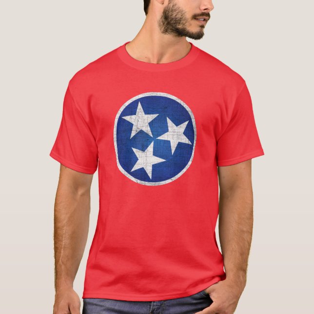 tennessee statlig flagga tee (Framsida)