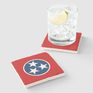 Tennessee statlig flagga underlägg sten