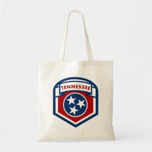 Tennessee Statlig flagga Vapensköld Shield Stil Tygkasse