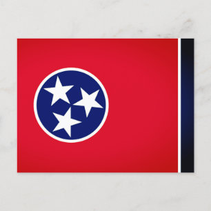 Tennessee statlig flagga vykort