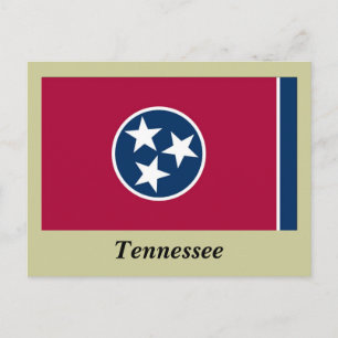 Tennessee Statlig flagga Vykort
