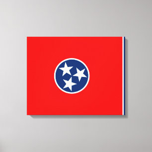 Tennessee statlig flaggadesign canvastryck