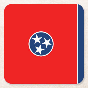 Tennessee statlig flaggadesign underlägg papper kvadrat