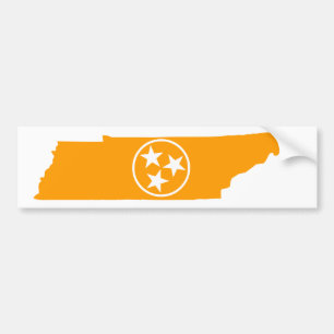 Tennessee statsorange bildekal