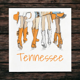 Tennessee Tailgate Girls Cocktail Game Day Pappersservett