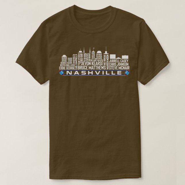 Tennessee Team All Time Legends Nashville City Sk T Shirt (Design framsida)
