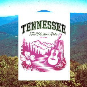 Tennessee The Volunteer State Resminner för resor Vykort