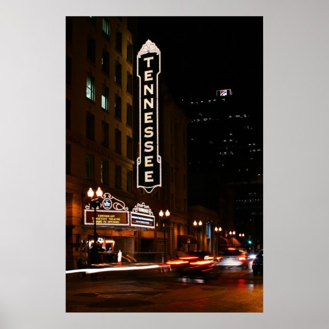 Tennessee Theater Night Poster (Framsidan)