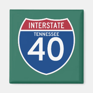 Tennessee TN I-40 skyddar den Interstate Magnet