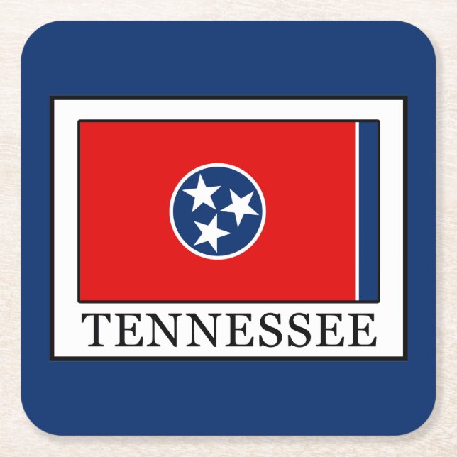 Tennessee Underlägg Papper Kvadrat (Framsidan)