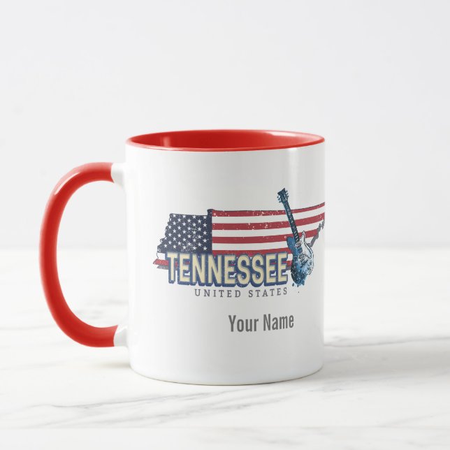 Tennessee United Stater Retro State Vintage USA Mugg (Vänster)