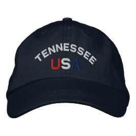 Tennessee USA Embroiderade Navy Blue Hat Broderad Keps