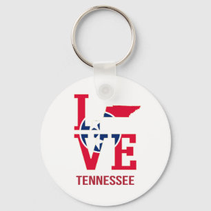 Tennessee USA Staten Kärlek Nyckelring