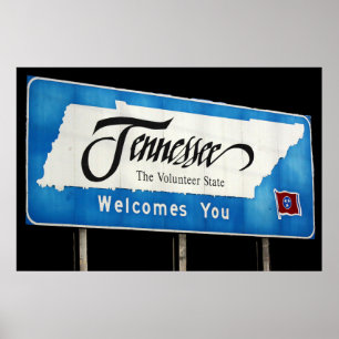 Tennessee välkomnar att du Poster vägskylt