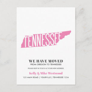 TENNESSEE Vi har flyttat Nytt adress nytt hem Vykort