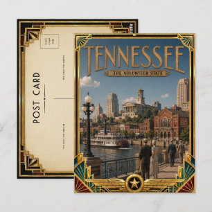 Tennessee Vintage Art Deco-guldåldern Vykort