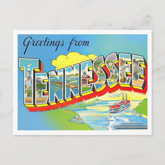 Tennessee Vintage Big Brev vykort (Framsida)