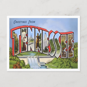 Tennessee Vintage Big Letters Vykort
