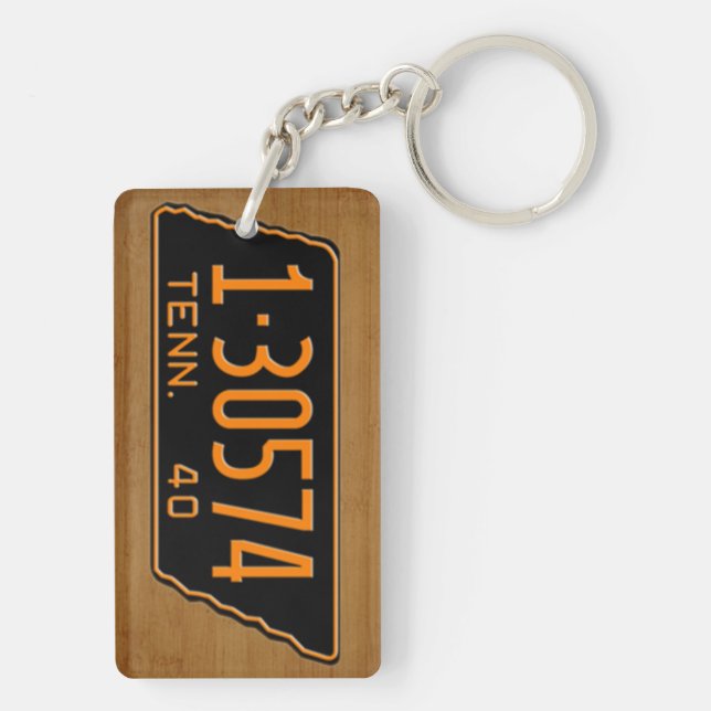 Tennessee vintageregistreringsskylt 1940 Keychain (Baksidan)