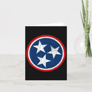 Tennessee Volunteer State - Distressed Tristar Fla Kort