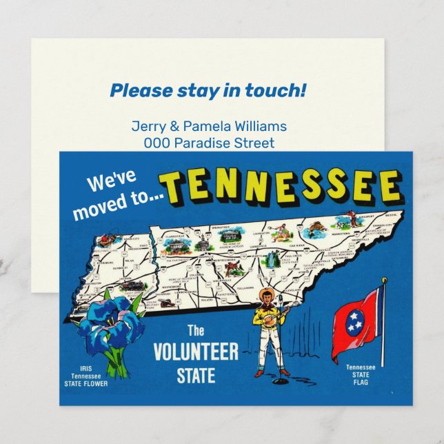 Tennessee Volunteers  Meddelande (Fram/baksida)