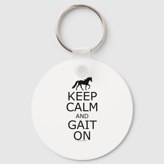 Tennessee Walker Behålla Lugn Gait On Nyckelring (Framsida)