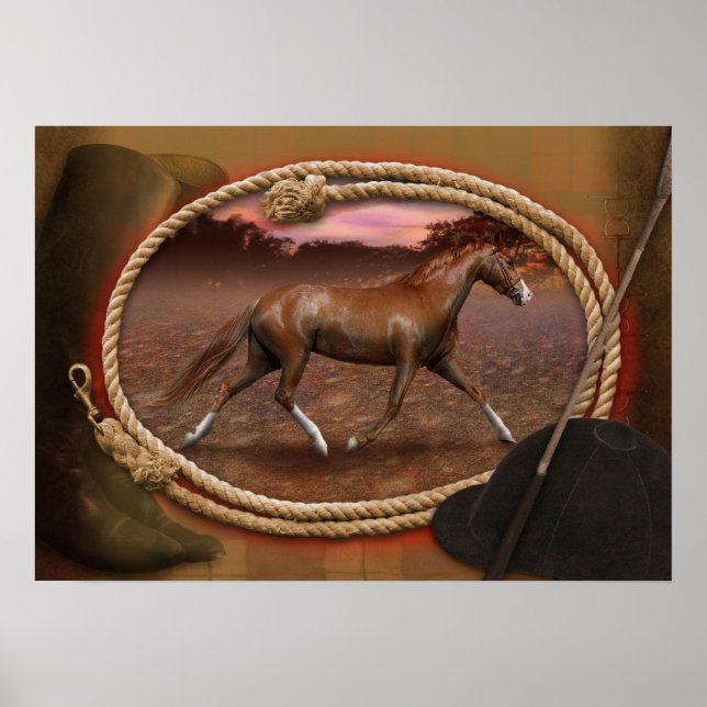 Tennessee Walker Horse "The Trotter" Poster (Framsidan)