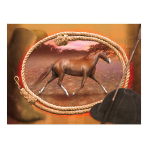 Tennessee Walker Horse "Trotter". Fototryck