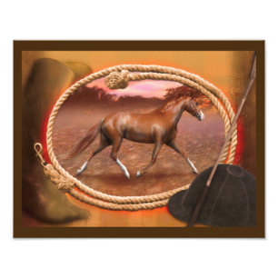 Tennessee Walker Horse "Trotter". Fototryck