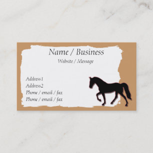 Tennessee Walking Horse Banner-profil Visitkort