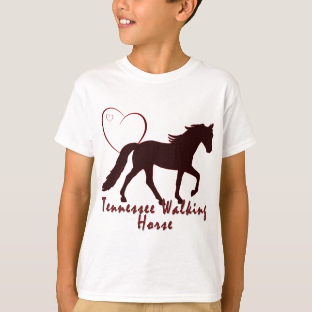 Tennessee Walking Horse Hearts T Shirt (Framsida)
