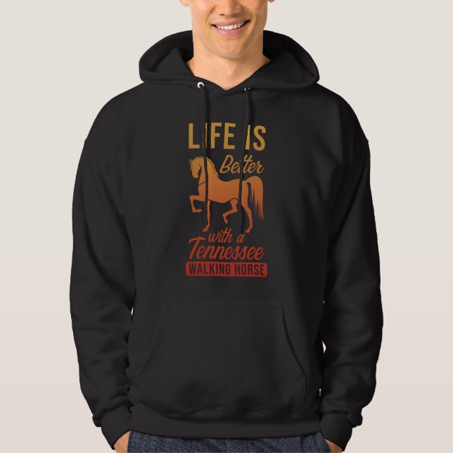 Tennessee Walking Horse Hoodie (Framsida)