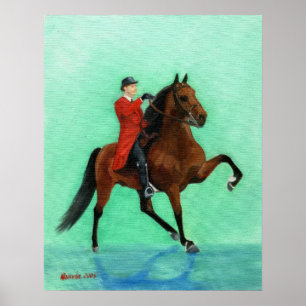 Tennessee Walking Horse Porträtt Poster