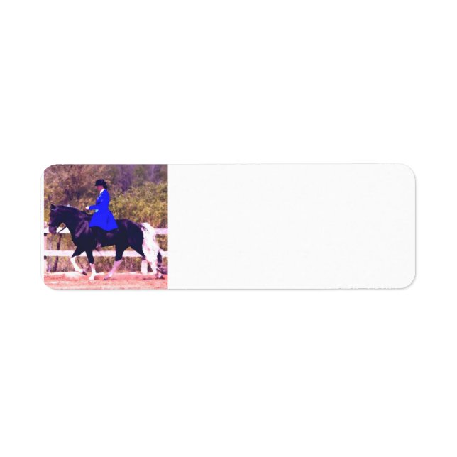 Tennessee Walking Horse Returadress Etikett (Framsidan)