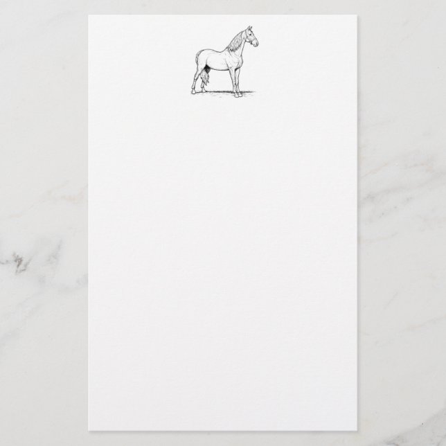 Tennessee Walking Horse - Ständiga Brevpapper (Framsida)