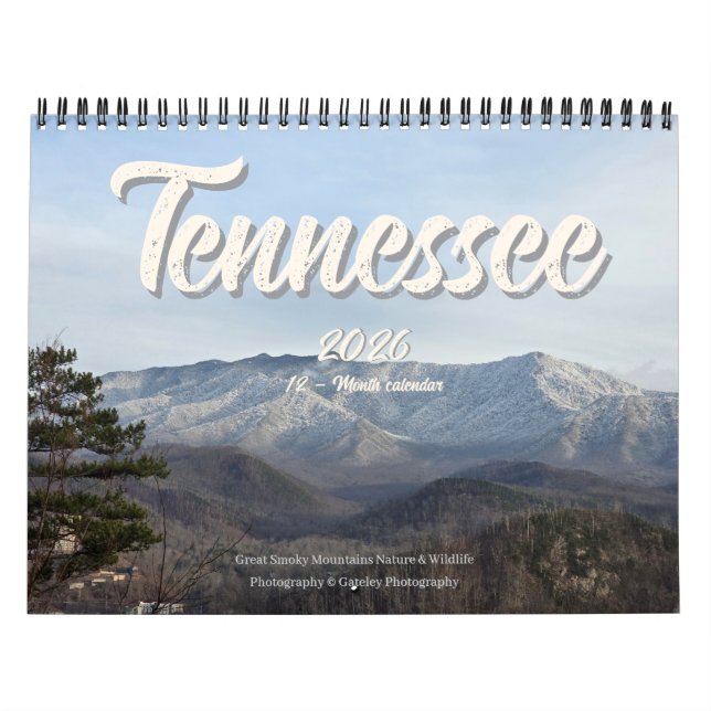 Tennessee Wildlife 2026 - 12 month calendar Kalender (Omslag)