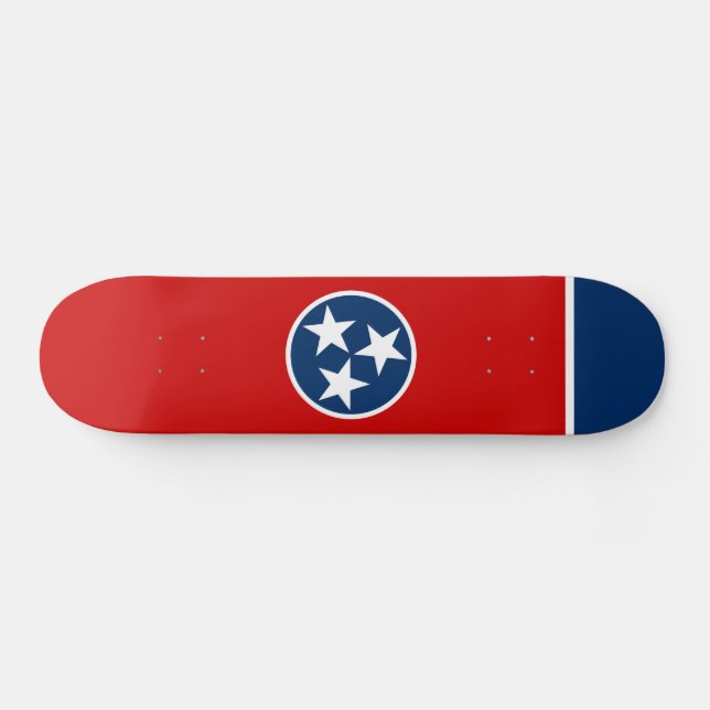 Tennessees delstatsflagga mini skateboard bräda 18,5 cm (Horz)