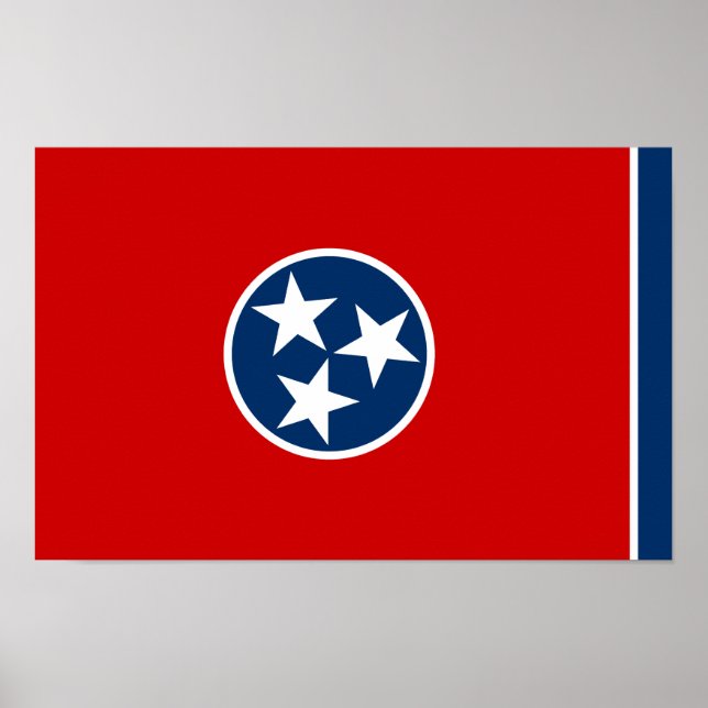 Tennessees delstatsflagga poster (Framsidan)