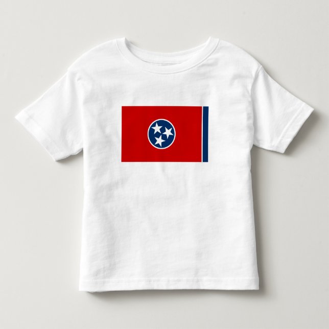Tennessees delstatsflagga t shirt (Framsida)