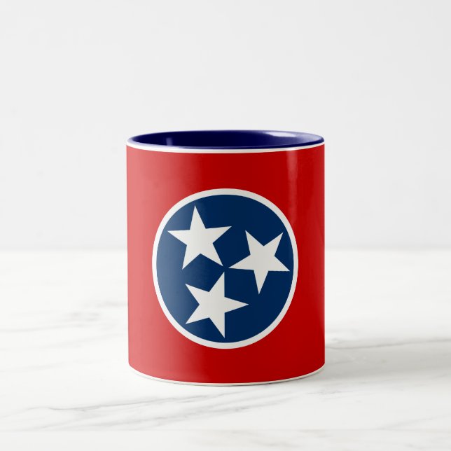 Tennessees delstatsflagga Två-Tonad mugg (Center)