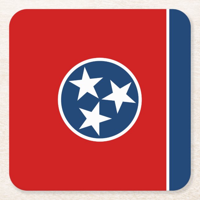 Tennessees delstatsflagga underlägg papper kvadrat (Framsidan)