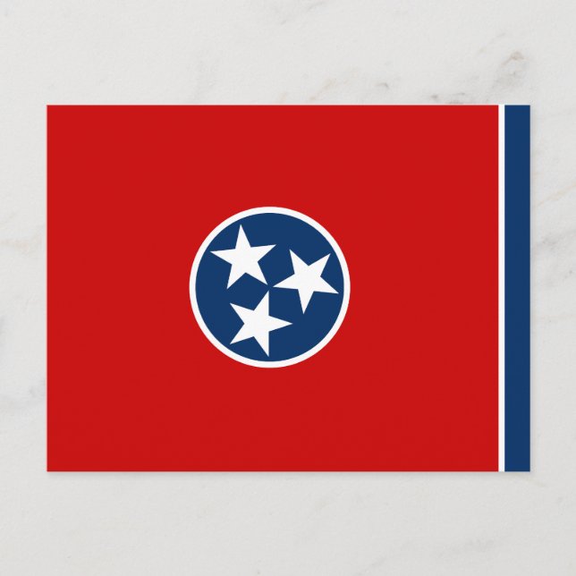 Tennessees delstatsflagga vykort (Framsida)