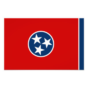 Tennessees statsflagga fototryck