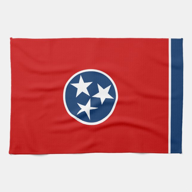 Tennessees statsflagga kökshandduk (Horisontell)