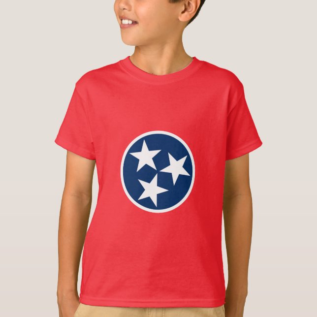 Tennessees statsflagga t shirt (Framsida)