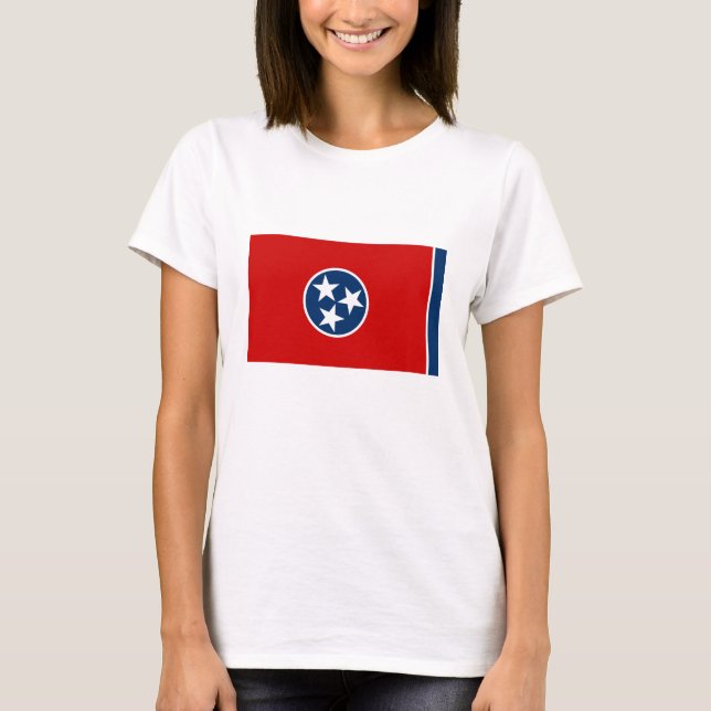 Tennessees statsflagga t shirt (Framsida)