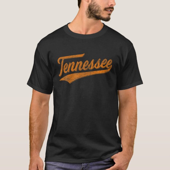 TENNESSESEBASEBALL SPORTS SCRIPT CURSIVE FLAGGA SW T SHIRT (Framsida)